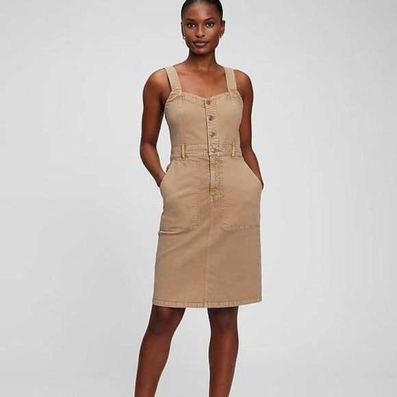 NWT GAP Button Front Overall
Dress - Picture 1 of 8